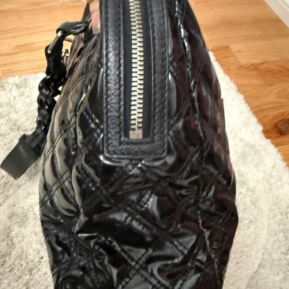 Marc Jacobs Black Quilted Patent Leather Karlie Bowler Bag - Picture 5 of 11